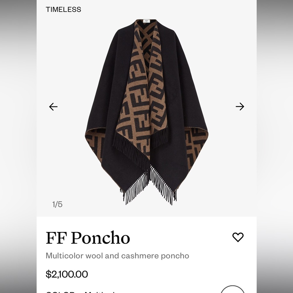Fendi Cashmere Wrap